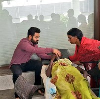 NTR Meets Cancer Patient Nagarjuna